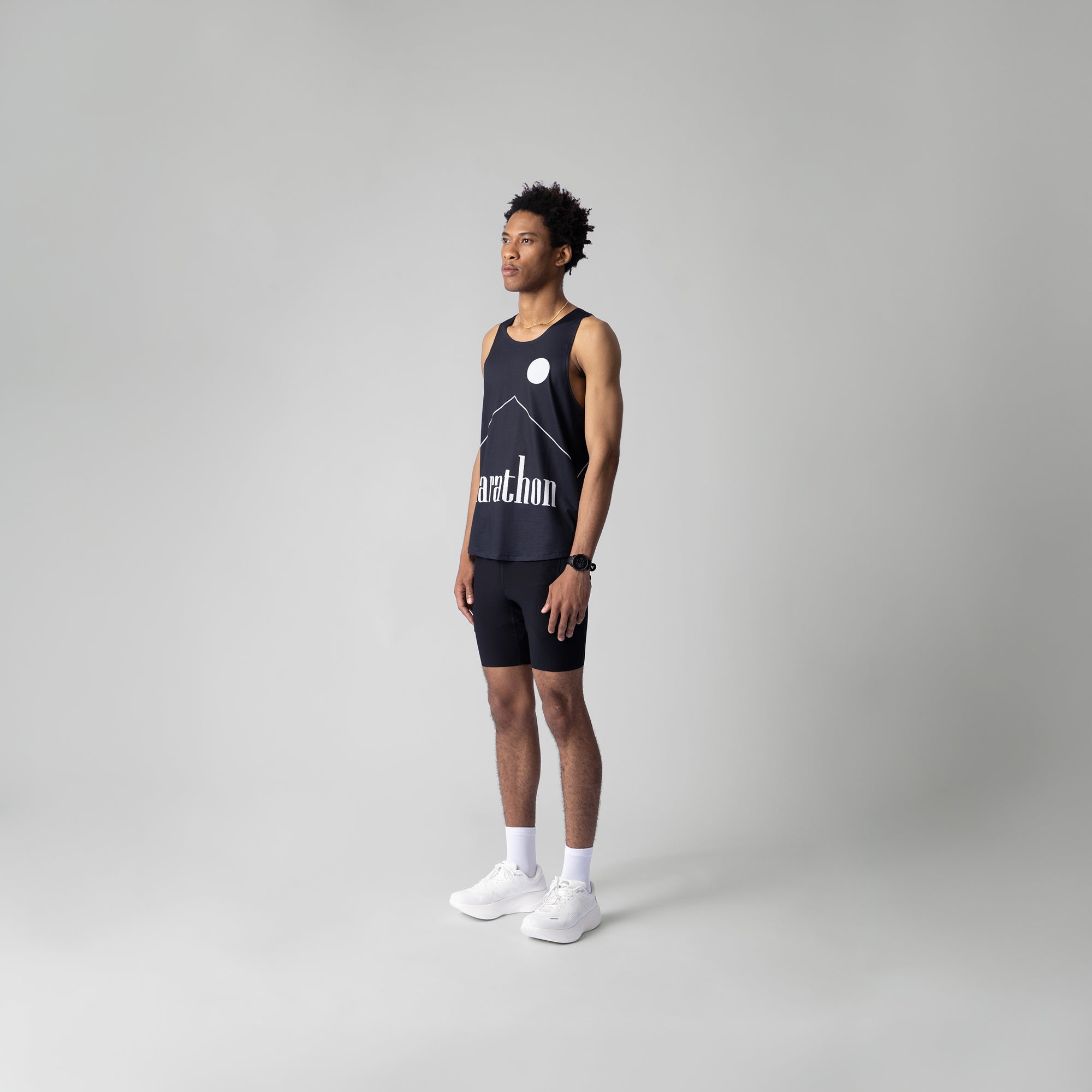 Marathon Black Singlet