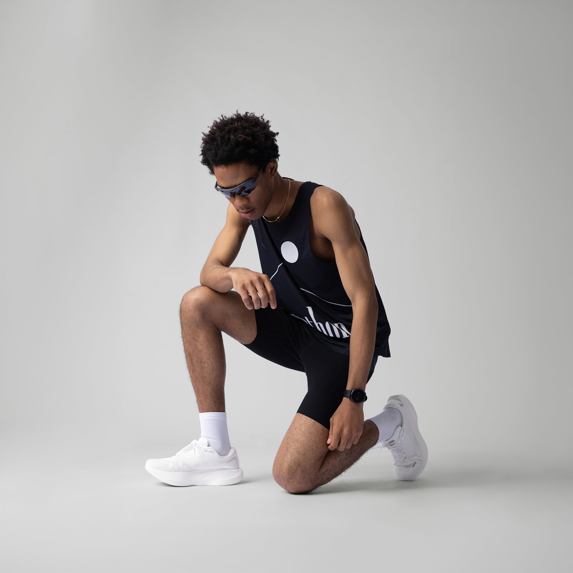 Marathon Black Singlet