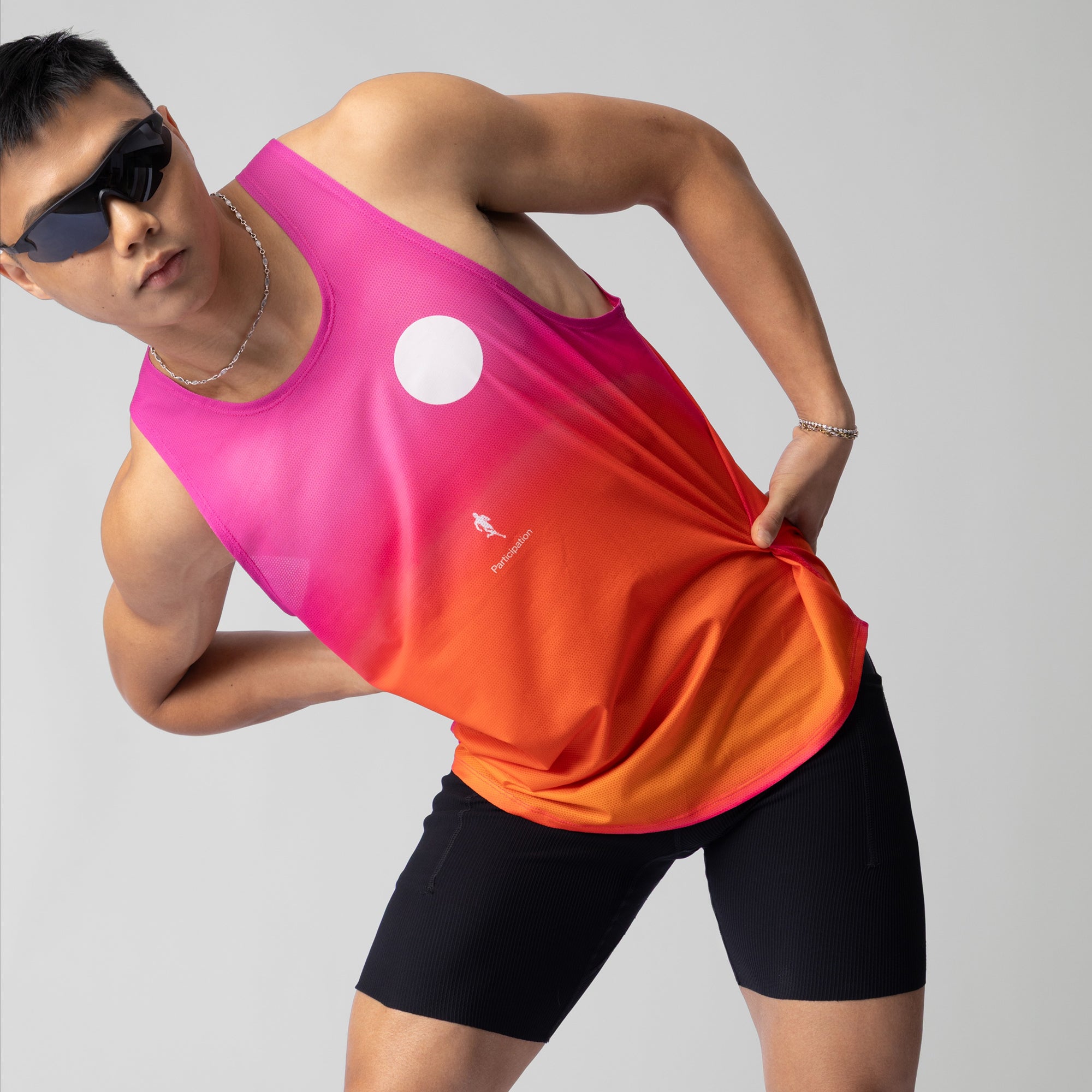 Pink Glow Singlet