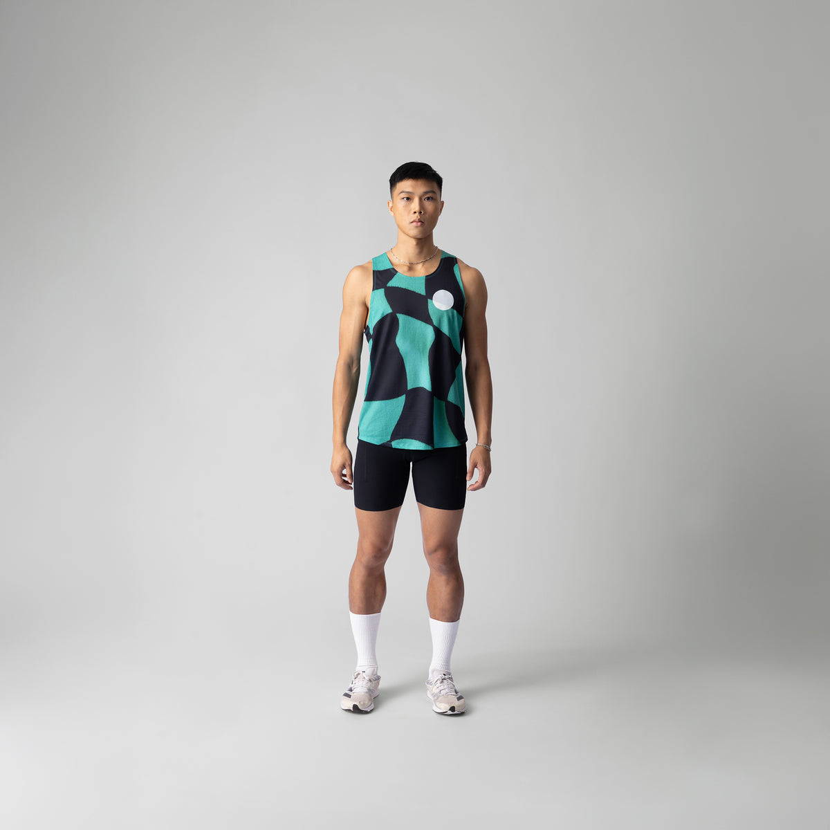 Green Checker Singlet