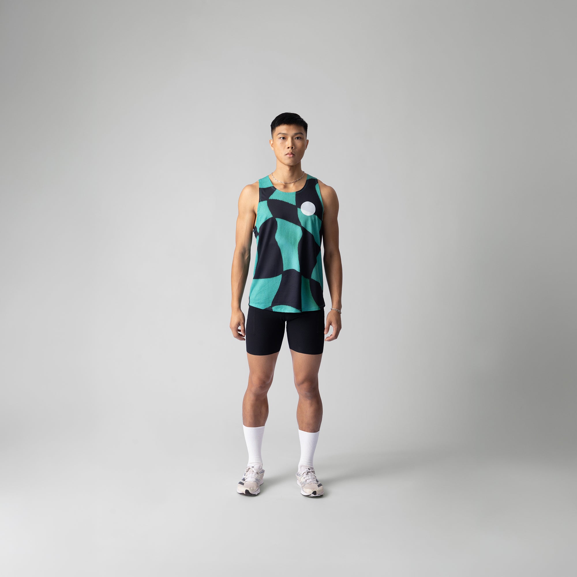 Green Checker Singlet