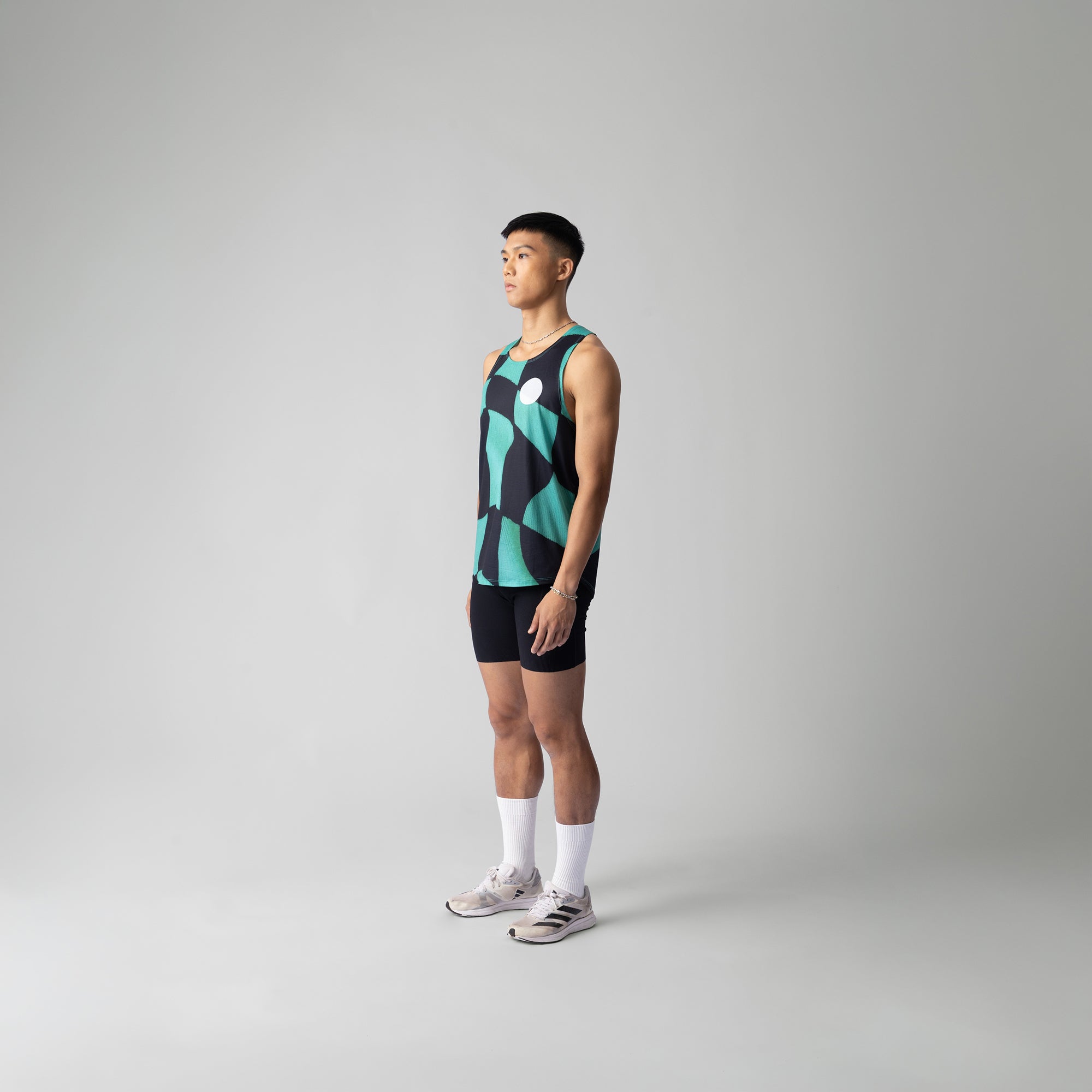 Green Checker Singlet
