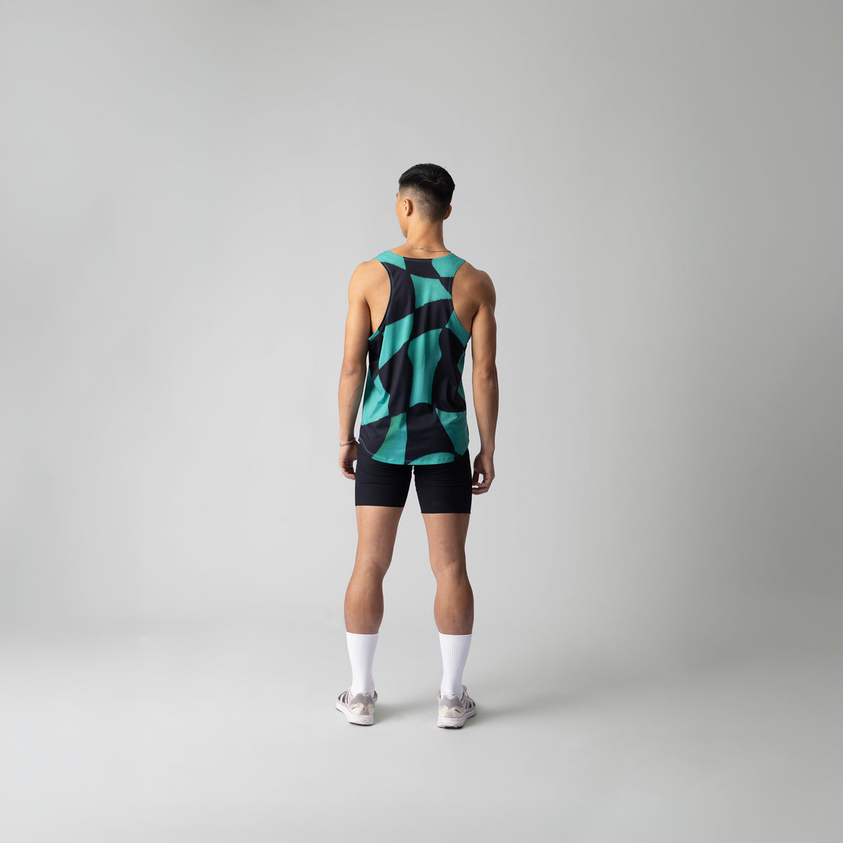 Green Checker Singlet