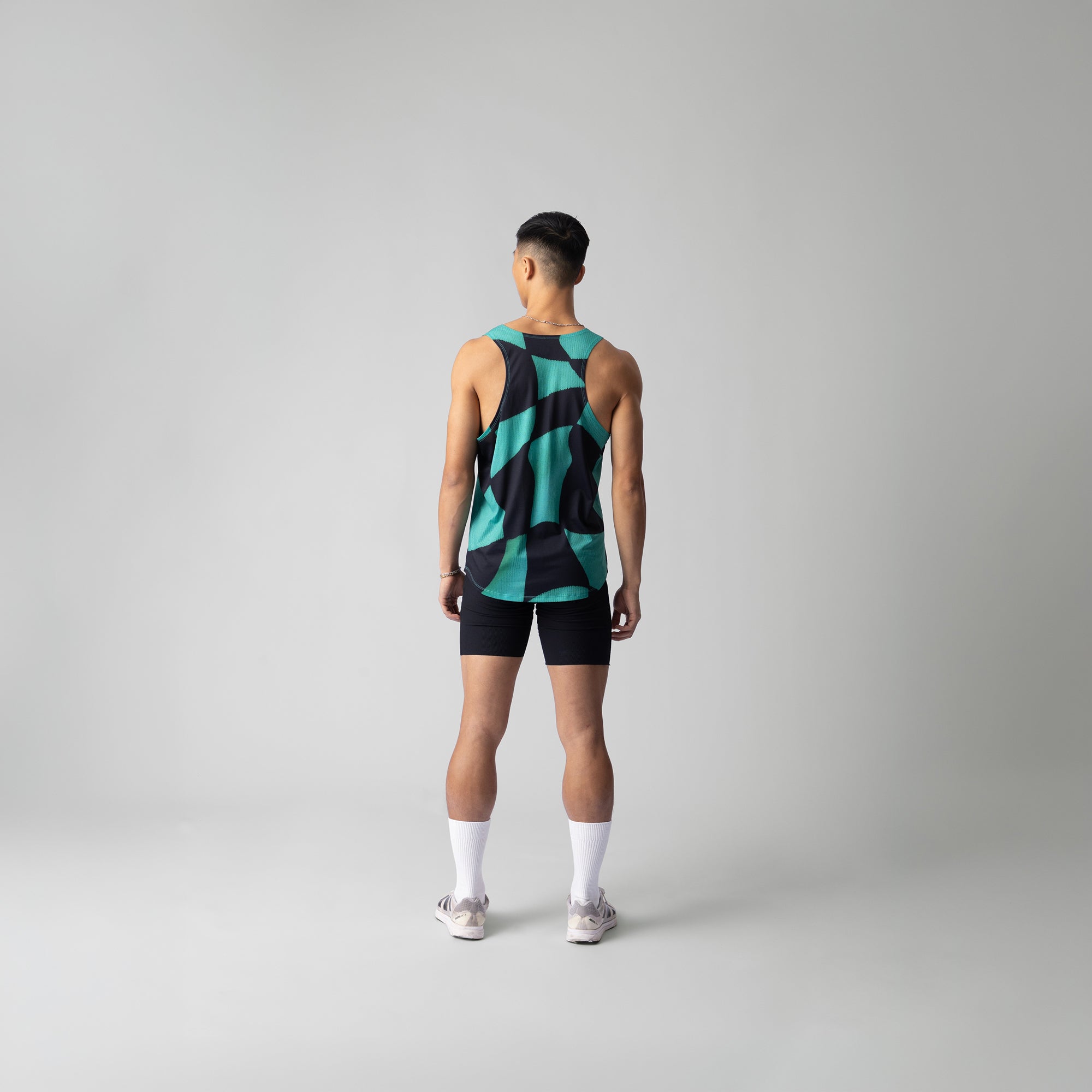 Green Checker Singlet