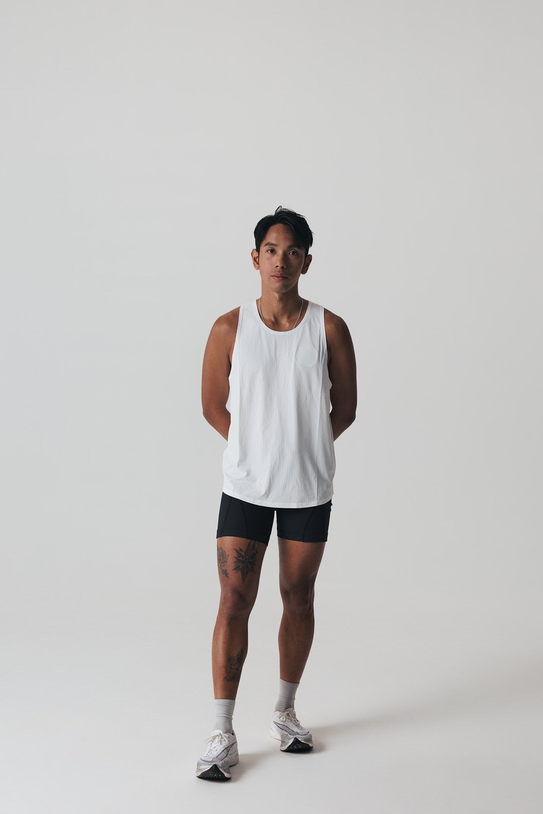 Running Singlet in White