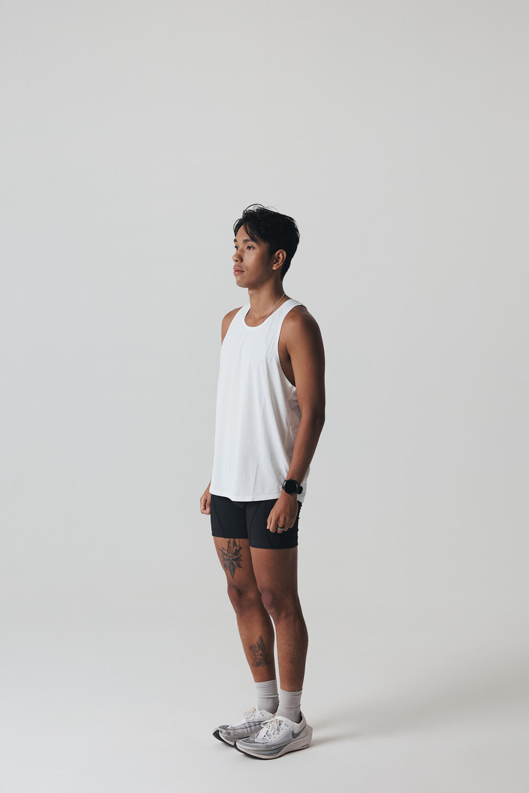 Running Singlet in White