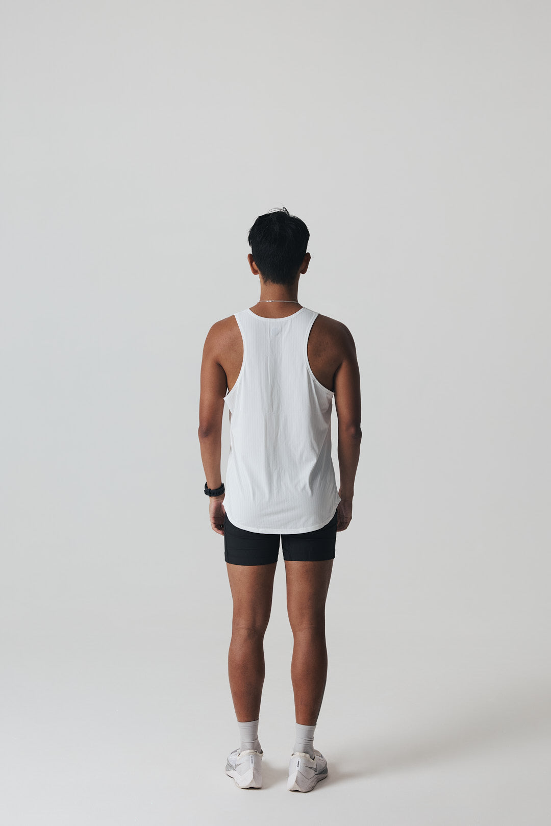 Running Singlet in White