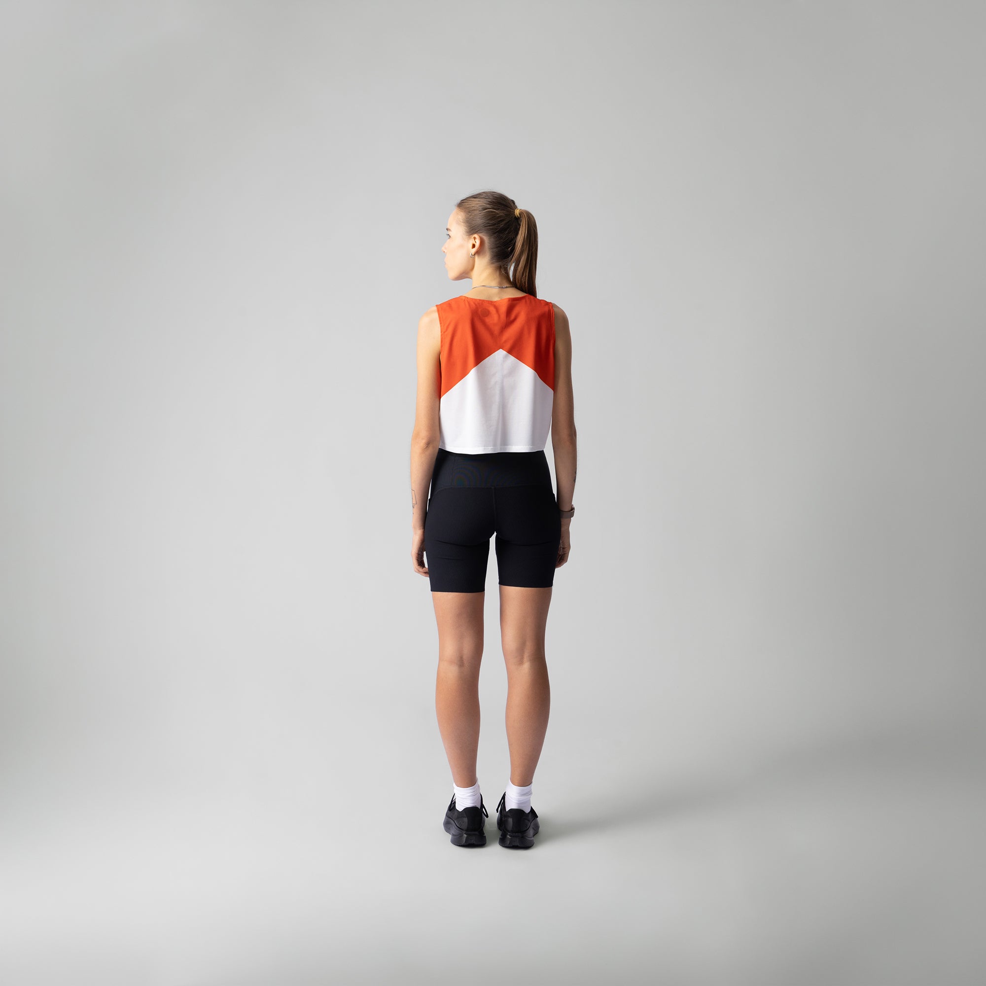 Marathon Red Crop Singlet