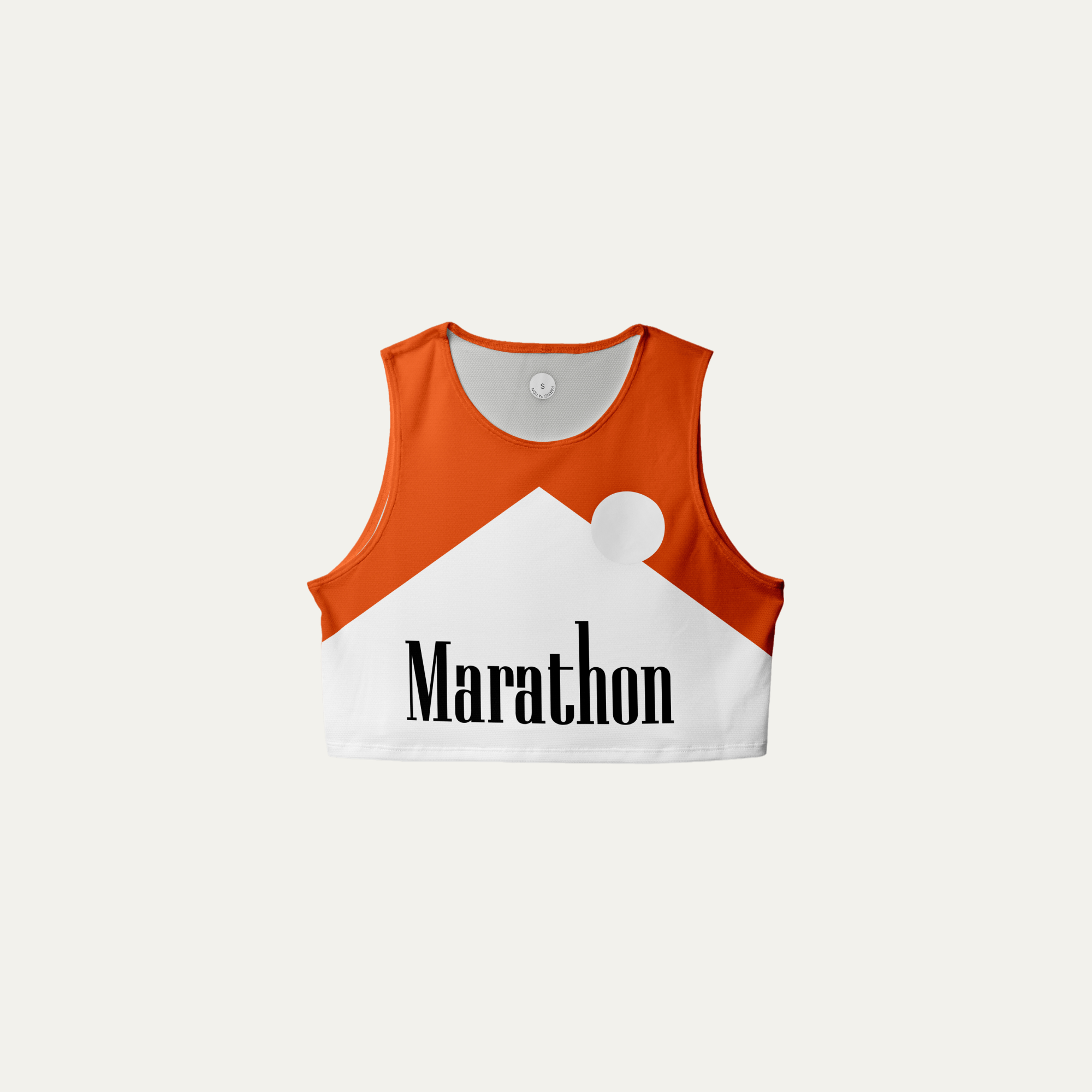 Marathon Red Crop Singlet