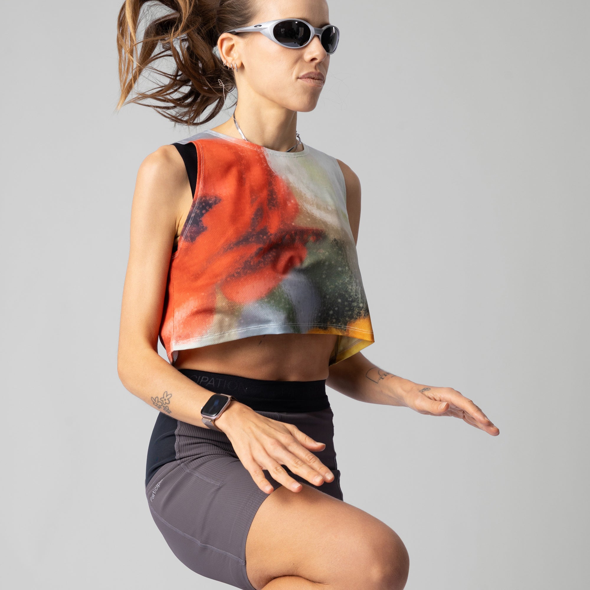 Frosted Glass Crop Singlet