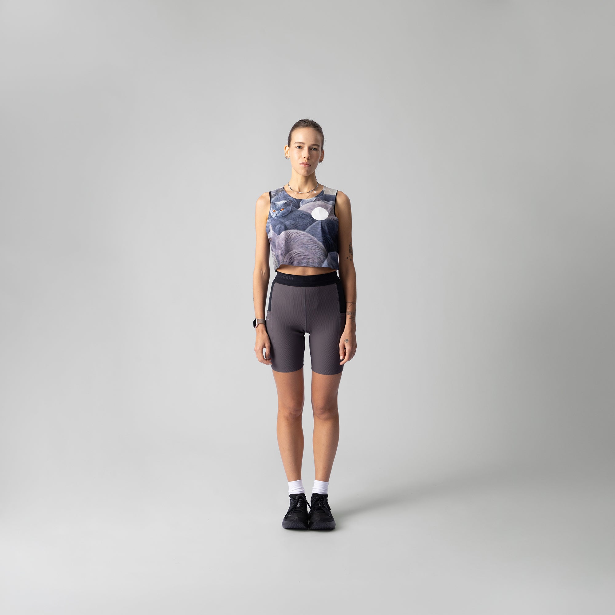 British Shorthair Crop Singlet