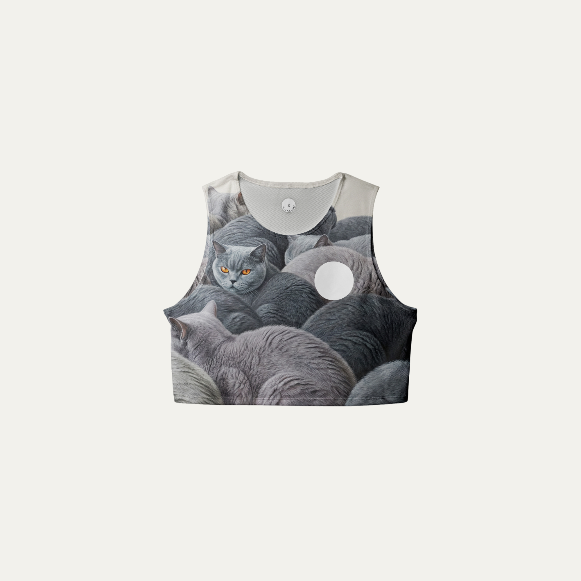 British Shorthair Crop Singlet