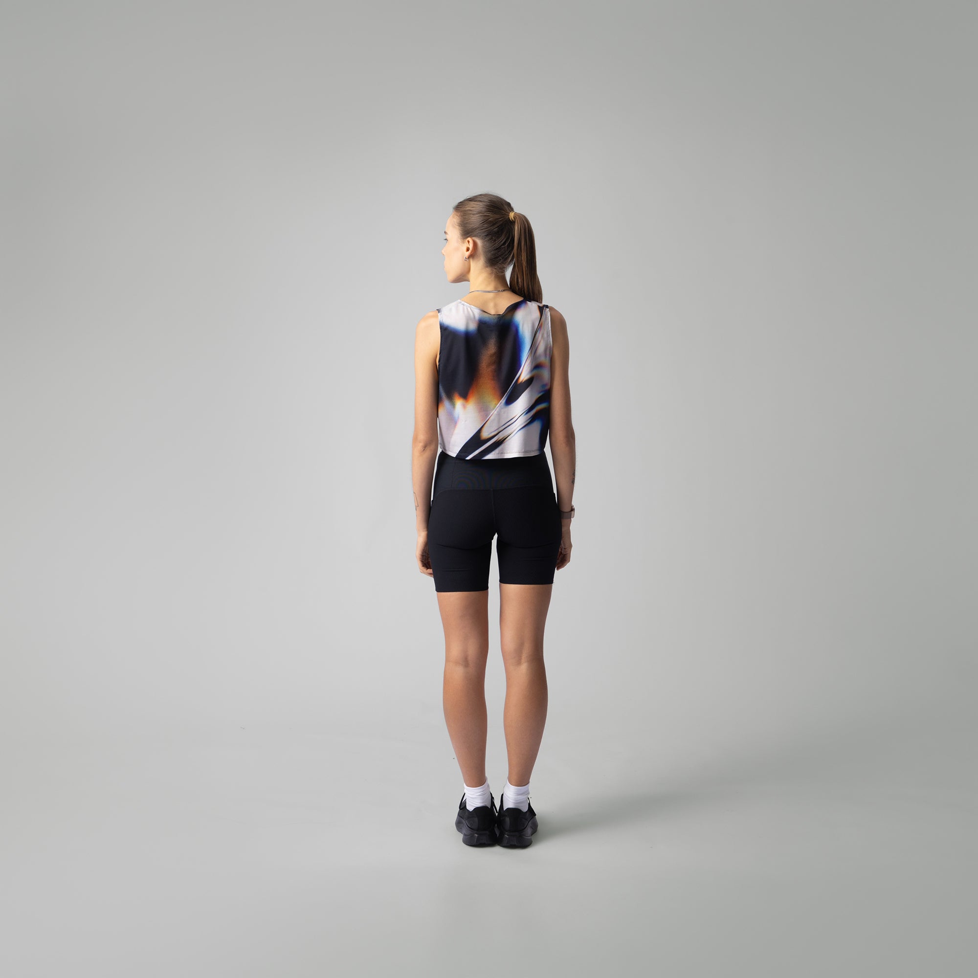 White Glass Crop Singlet
