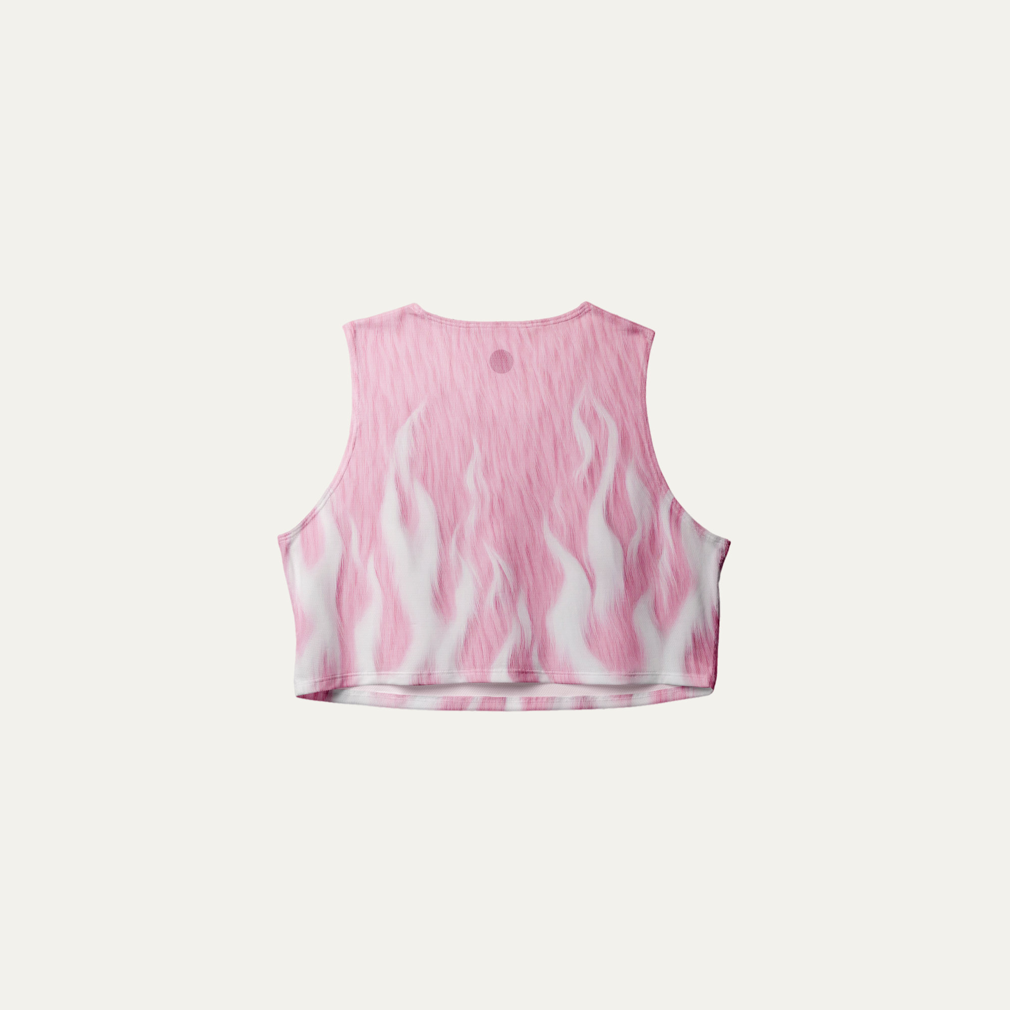 Pink Fuzz Crop Singlet