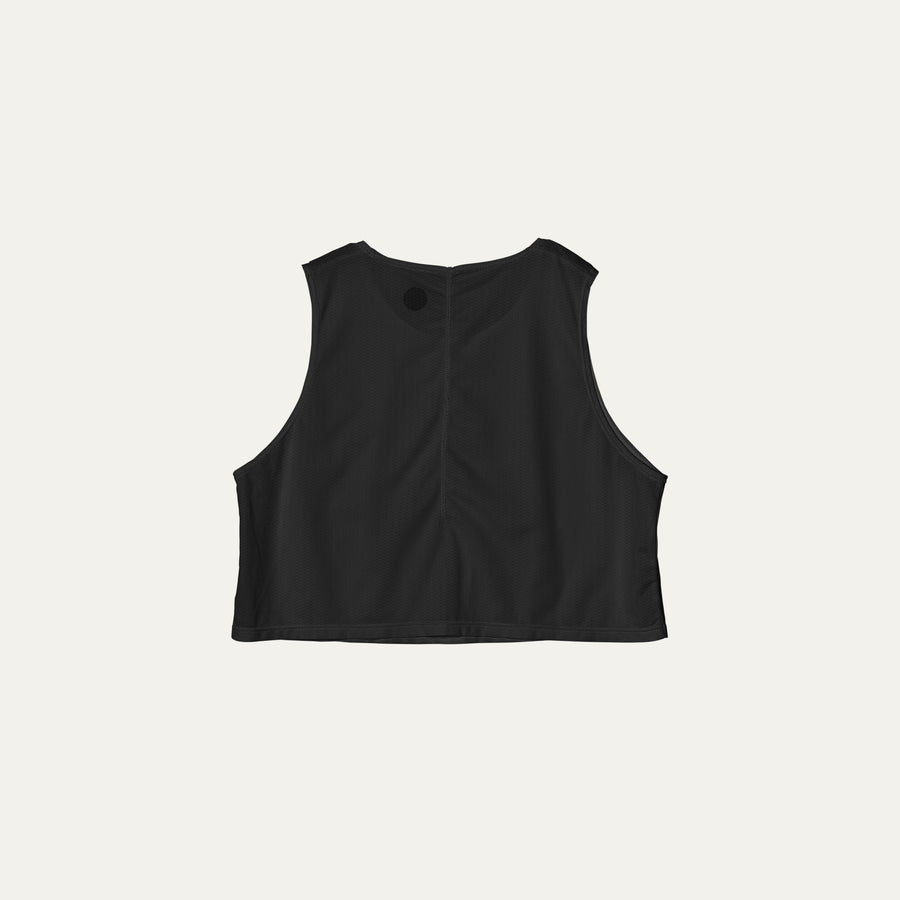 Black Crop Singlet