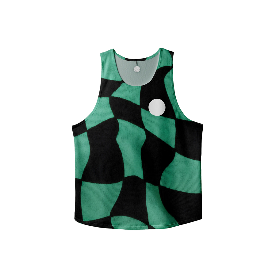 Green Checker Singlet