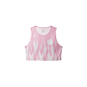 Pink Fuzz Crop Singlet