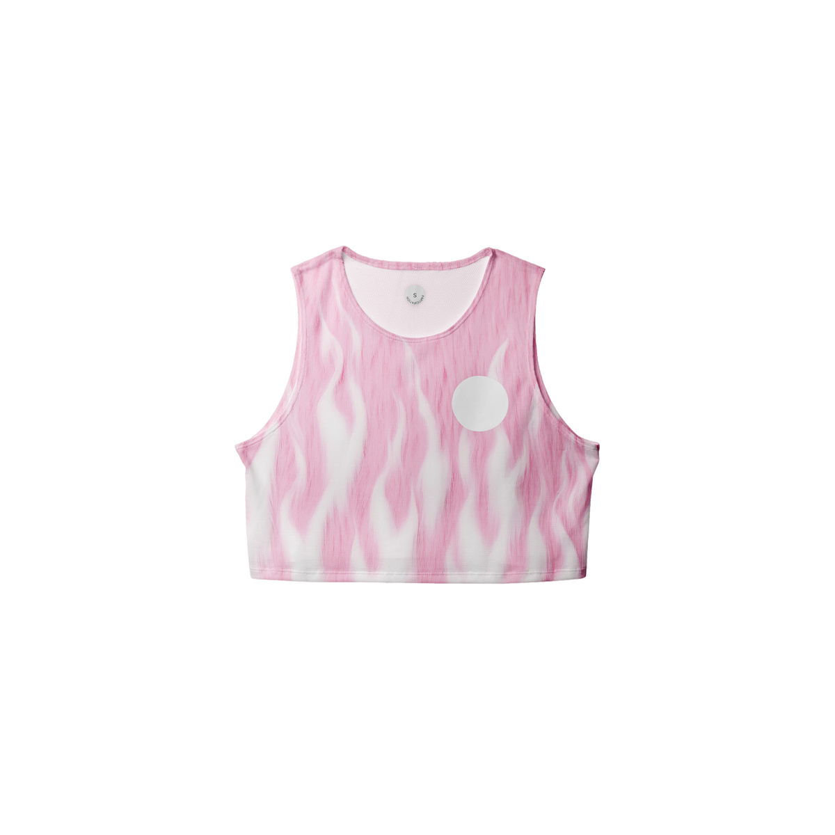 Pink Fuzz Crop Singlet