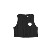 Black Crop Singlet