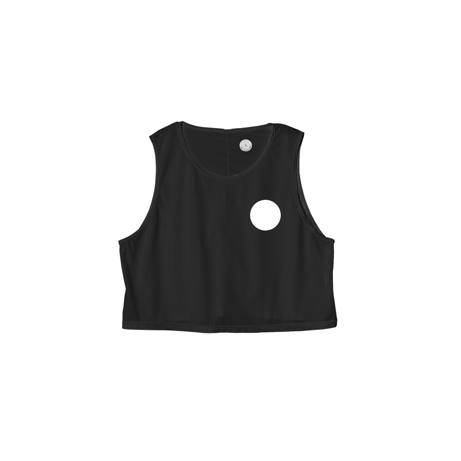 Black Crop Singlet
