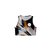 White Glass Crop Singlet