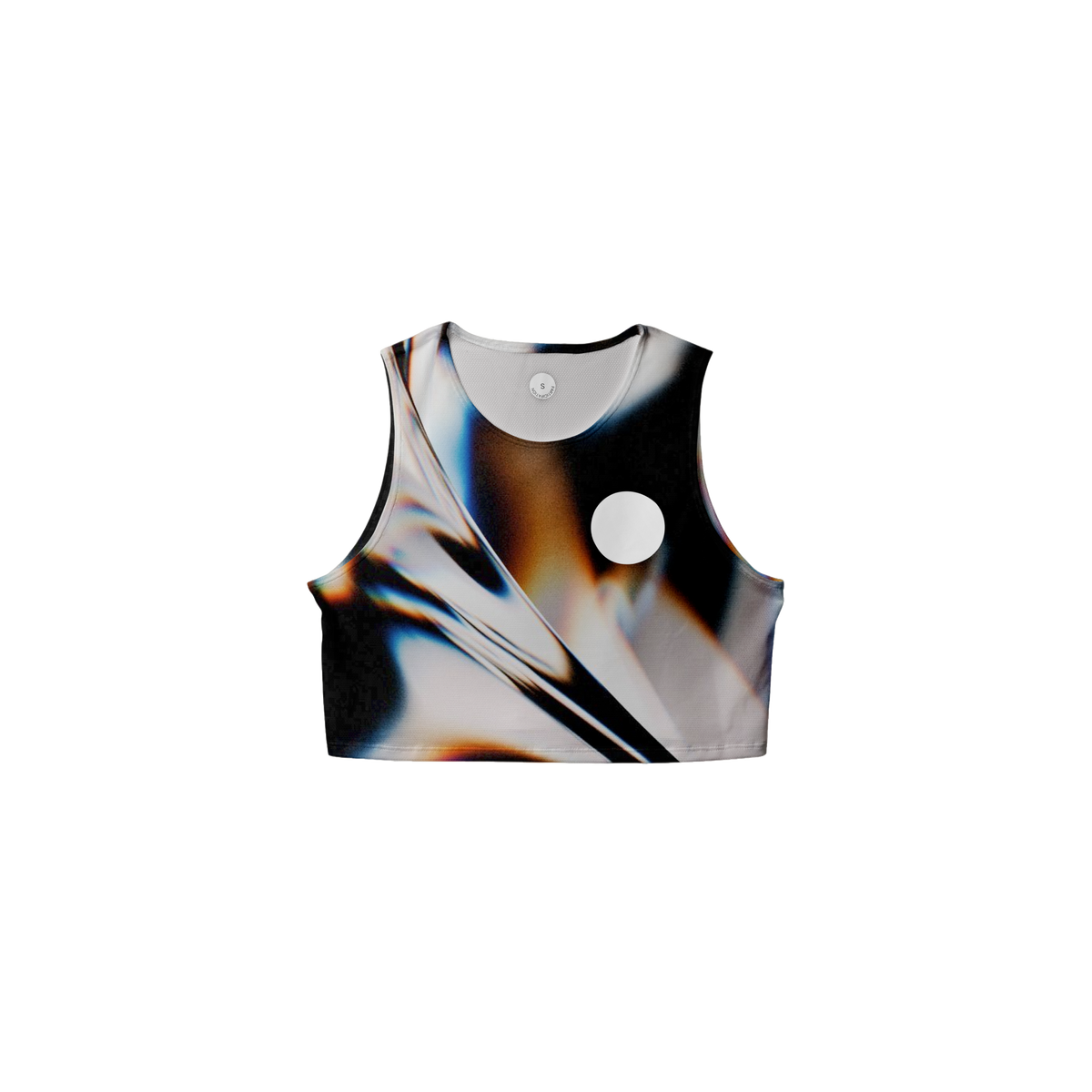 White Glass Crop Singlet